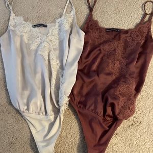 Lace/silky Bodysuits
